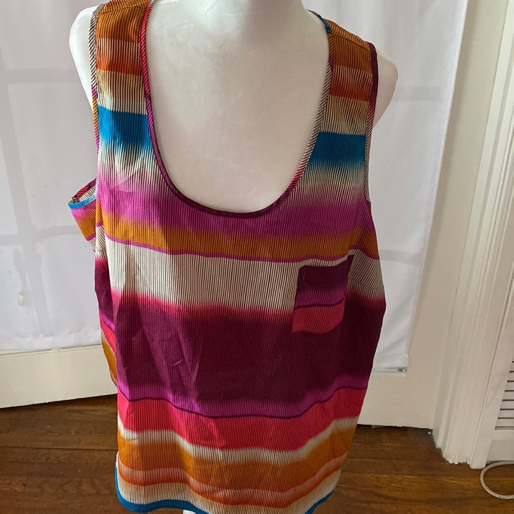 Gently used Plus size 3x stripped tank top